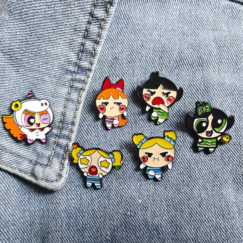 Supply Florist - Broche de dessin animé petite policière