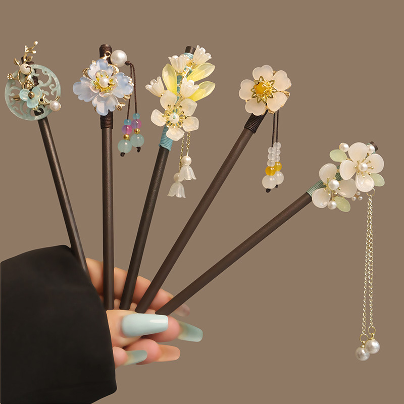 Supply Florist - Fleur gland perle bâtons de cheveux